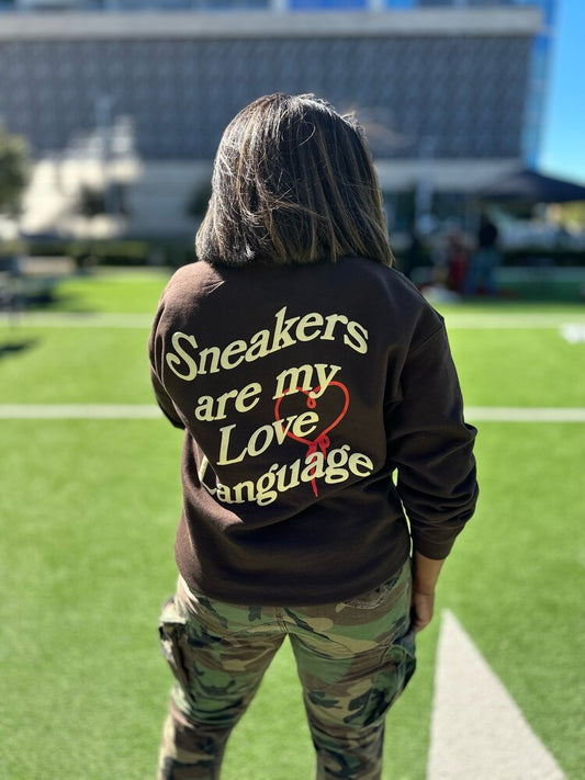 Sneakers are my ❤️ Language Crewneck